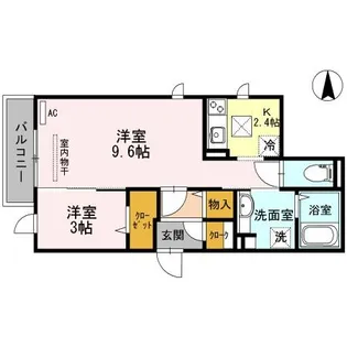 ベーネ・ルミエール【1階】の間取り