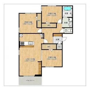 D-ROOM美野島【201号室】の間取り