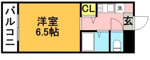 ガーデンハイム香住ヶ丘【204号室】の間取り