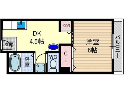 ミルテ宮ハイツTAKEHASHI【402号室】の間取り