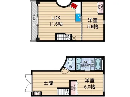 CURVA【1階】の間取り