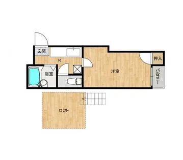 ラビアンローズ博多【2階】の間取り
