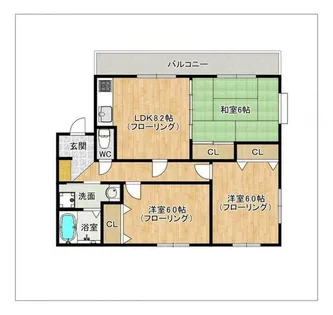 ヴェルデ筒井【2階】の間取り