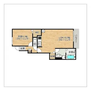 アーバンライフ潤南【B103号室】の間取り