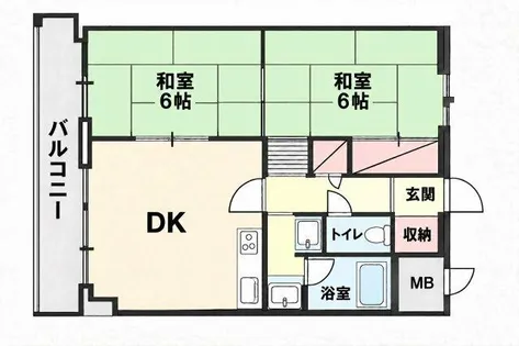 翠久マンション【4階】の間取り