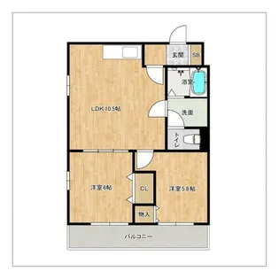 パークサイド薬院【201号室】の間取り