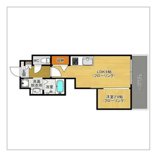 ライフプラン赤坂【403号室】の間取り