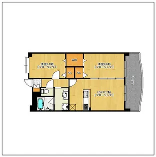 ナウヴィレッジ港【3階】の間取り