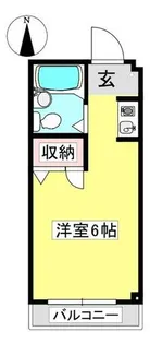 オレンジハイツ【1-F号室】の間取り