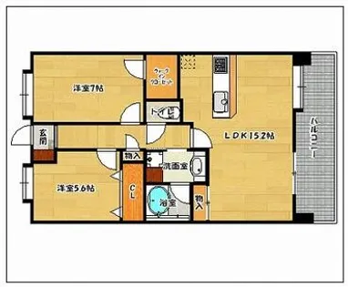 アプリークス百道浜【3階】の間取り