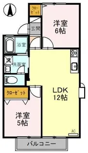 エクセル近江【201号室】の間取り