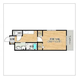 アドヴァン姪浜 E棟【301号室】の間取り