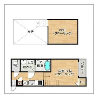 Y.R.U 姪浜【105号室】の間取り