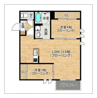 REGALEST 悦陽正守【1階】の間取り