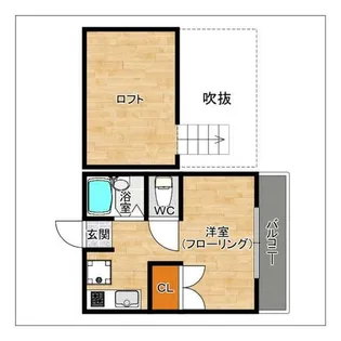 アルファ千早【203号室】の間取り