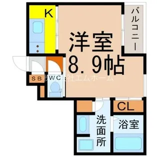 SPACE CUBE HONJIN(スペースキューブホンジン)【2階】の間取り