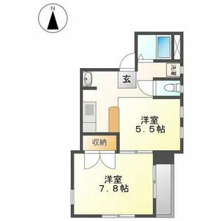 久野ビル【403号室】の間取り