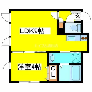 フォレスト平岡Ⅱ【202号室】の間取り