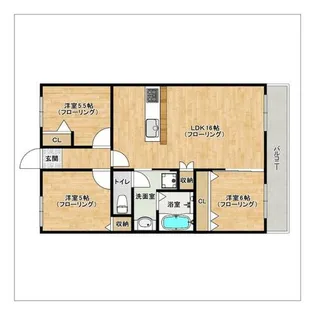 グリーンハイツ輝国【2階】の間取り
