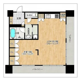 グランドメゾン福岡The Central Luxe【2階】の間取り