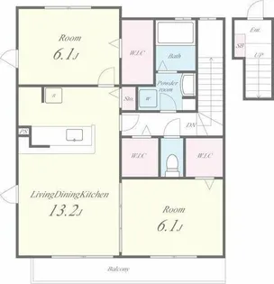 サンプリエ【2階】の間取り