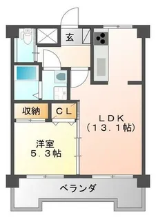 第二不二マンション【301号室】の間取り
