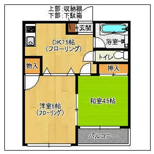 サンコーポ港【51号室】の間取り