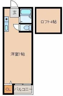 YS COCO(ワイズココ)【202号室】の間取り