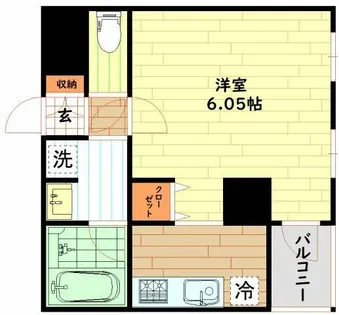 大阪府大阪市浪速区難波中3丁目【マンション】の間取り