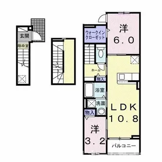 ヒカルサ豊橋牟呂水神【3階】の間取り