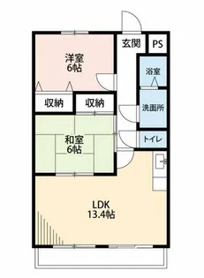 グランパスA【2階】の間取り