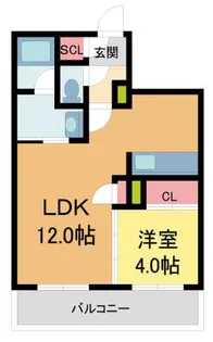 ALIBIO西宮北口【202号室】の間取り