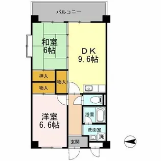 ノーブル・ヴィレッジ【4階】の間取り