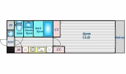 小松パラッツォ旧源蔵町【6階】の間取り