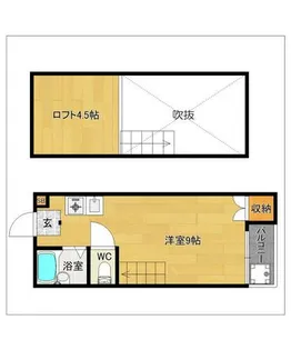 オアシス美野島【102号室】の間取り