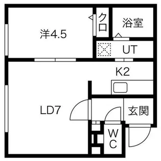 ラフィーネ豊平公園Ⅱ【305号室】の間取り