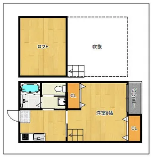 ウエストウッド二日市壱・弐番館【1階】の間取り