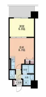 グランシス天満橋【2階】の間取り