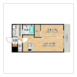 コラソン【1階】の間取り