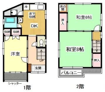 大阪府泉佐野市羽倉崎上町3丁目【一戸建】の間取り