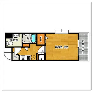 ラフィネス大濠パークサイド【5階】の間取り