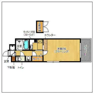 エンクレスト天神【6階】の間取り