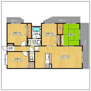 アンピールリーヴァス天神【9階】の間取り