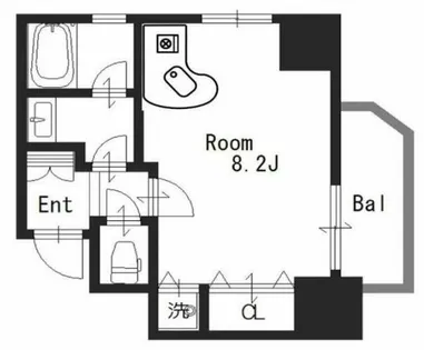 クレイドル上町Ⅱ【7階】の間取り