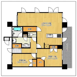 プレミスト平尾1丁目【12階】の間取り