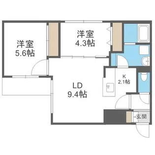イルセンティエーロ【101号室】の間取り