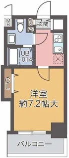 ラグゼ江戸堀【7階】の間取り