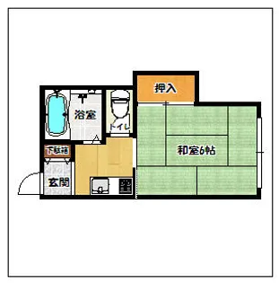 中村コーポ【205号室】の間取り