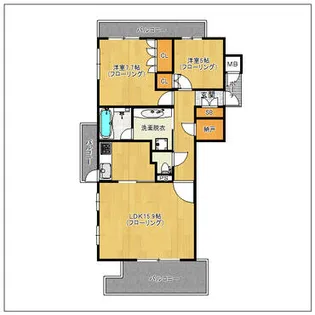 MJR赤坂けやき通り【2階】の間取り