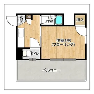 ソレイユ大濠【401号室】の間取り